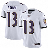 Nike Men & Women & Youth Ravens 13 John Brown White NFL Vapor Untouchable Limited Jersey,baseball caps,new era cap wholesale,wholesale hats